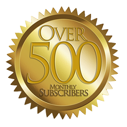 Over 500 monthly subscribers!